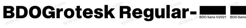 BDOGrotesk Regular字体转换
